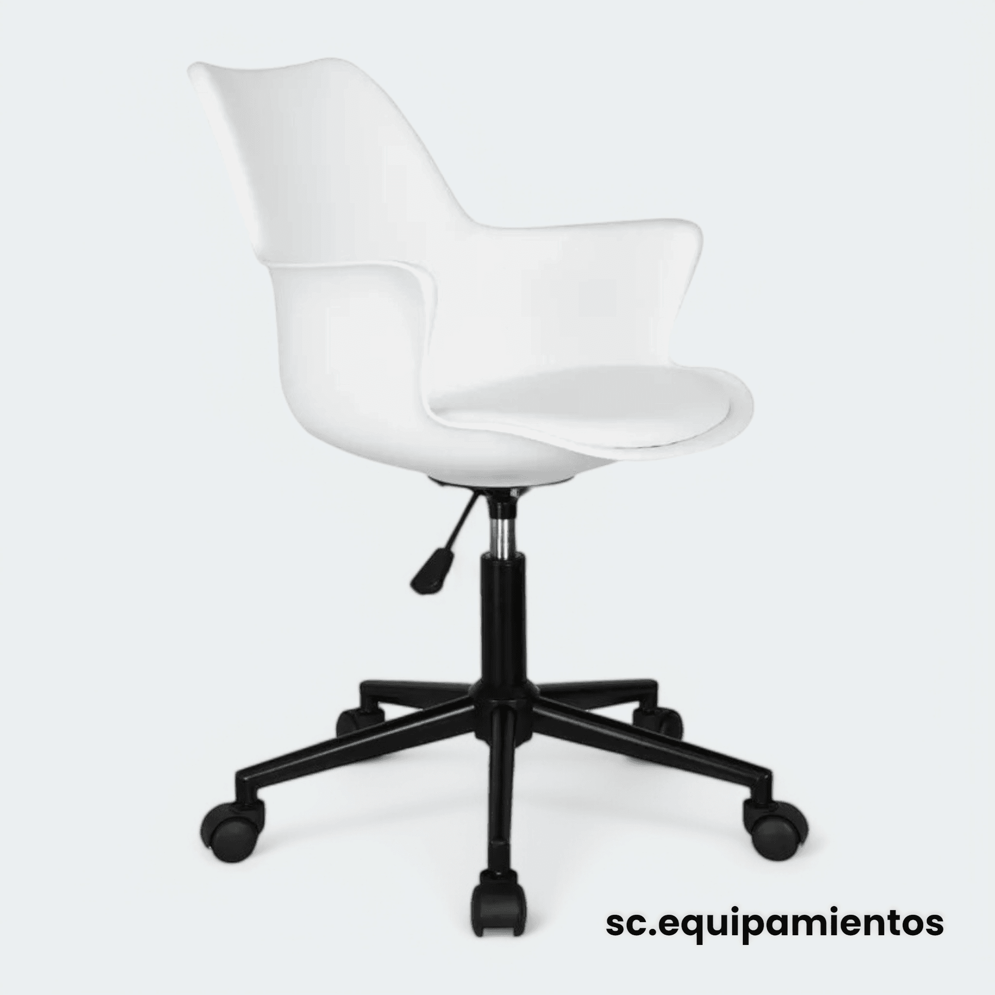 Silla Tulip Blanca con Apoyabrazos